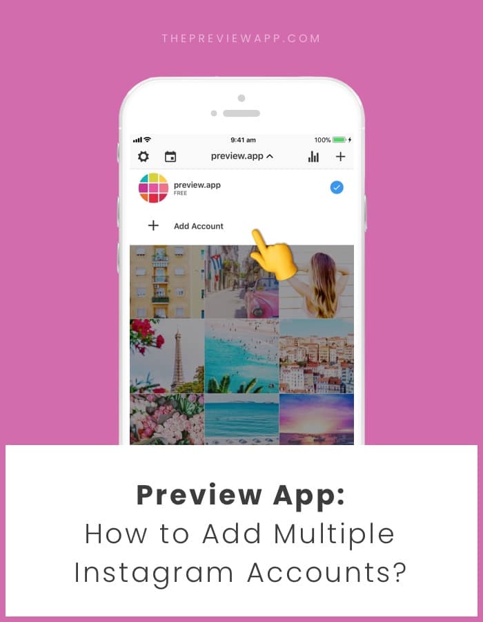 Schedule multiple Instagram accounts in Preview app