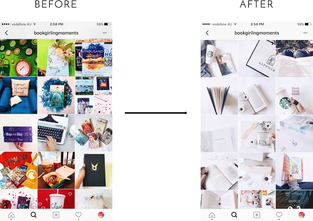 My Instagram Feed BEFORE & AFTER Preview app