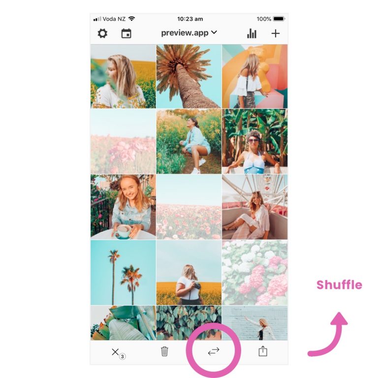 How to Rearrange Instagram Photos using Preview App