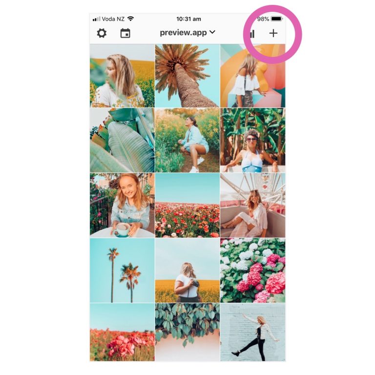 How to Rearrange Instagram Photos using Preview App