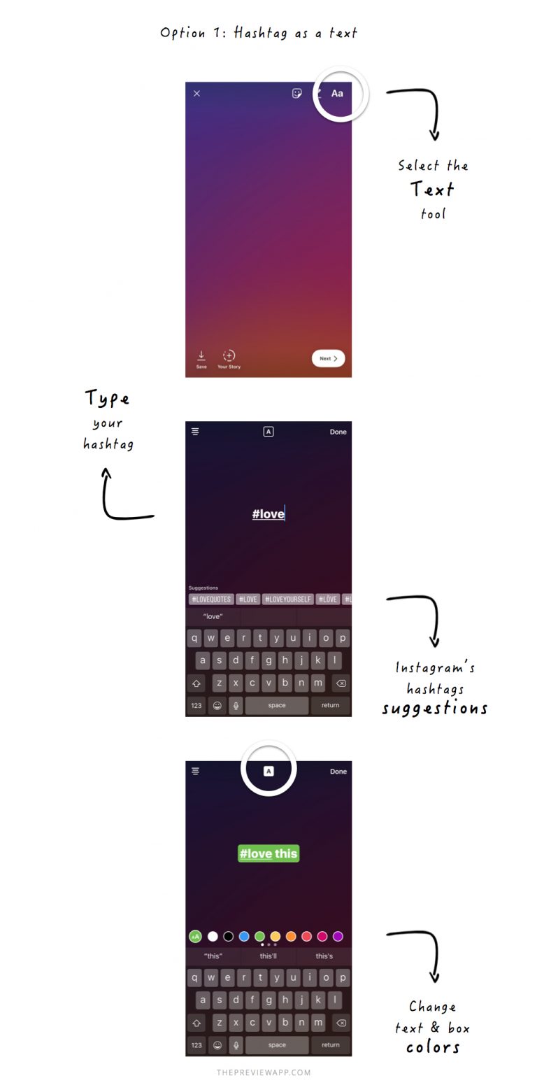 Insta Story Hashtags, Eraser &amp; Face Filters: Step-by-Step Tutorials