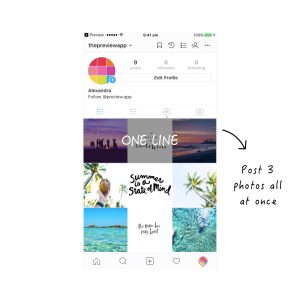 How to Make an Instagram Theme with the White Line in the Middle?