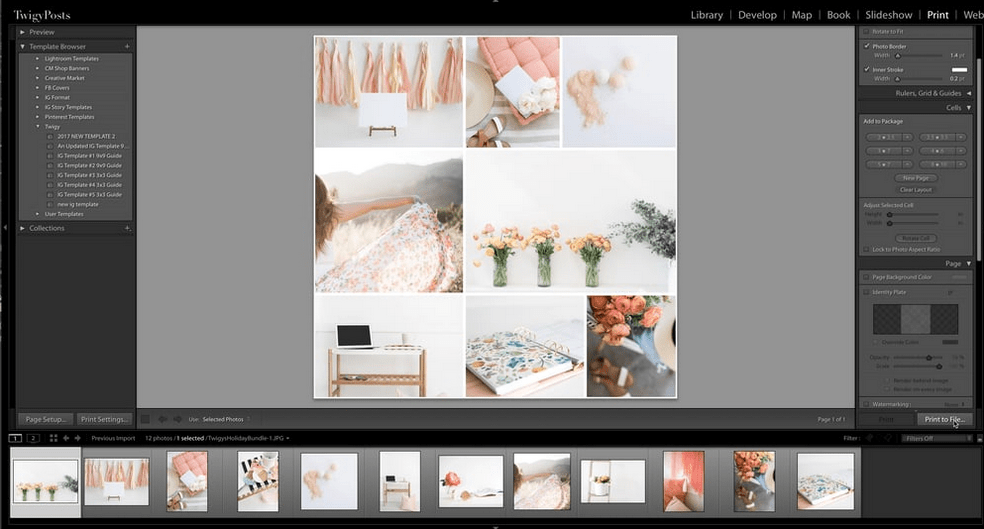 splitting photos into grids for instagram