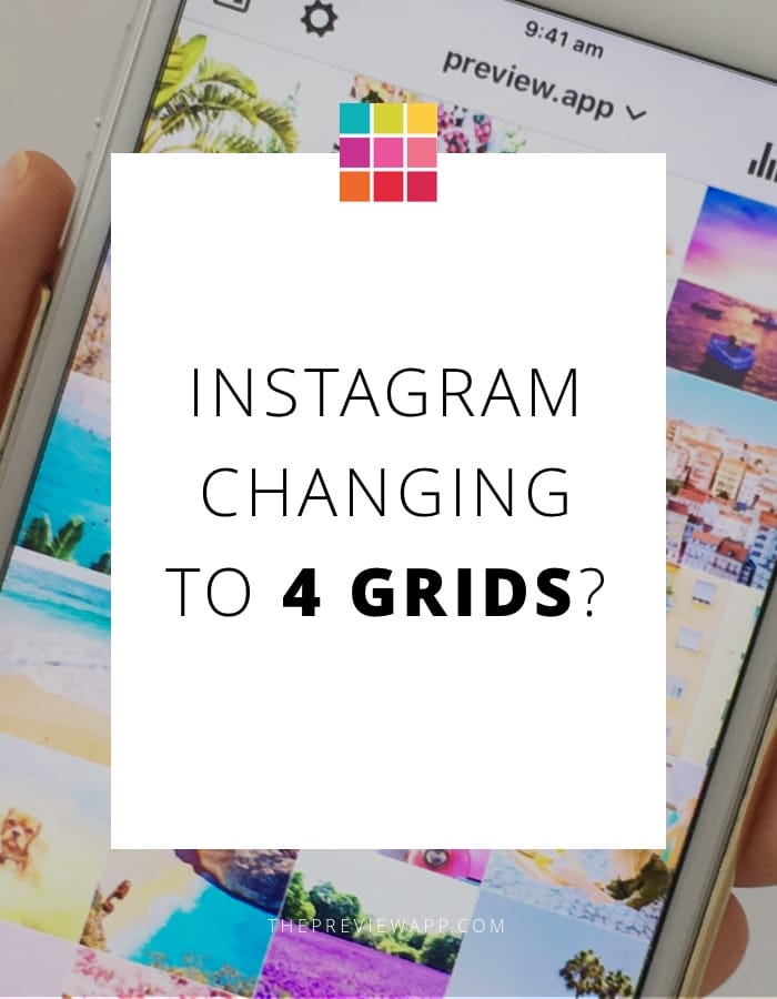 Instagram four grid layout Preview App