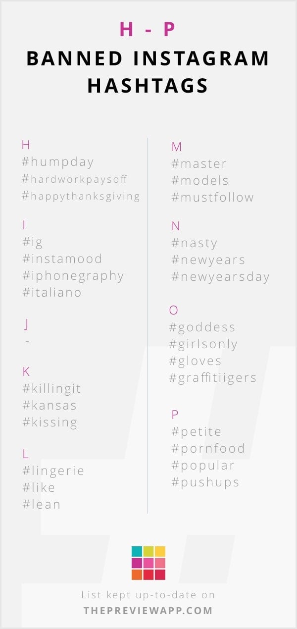 List Of Banned Instagram Hashtags 2018 Don T Get Blocked It's not that i want to go back to the local store (too ashamed), but i am just very affraid of this database and my friends or family finding out about it. list of banned instagram hashtags 2018