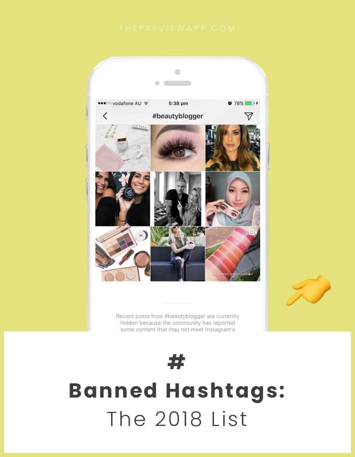 List Of Banned Instagram Hashtags 2018 Don T Get Blocked