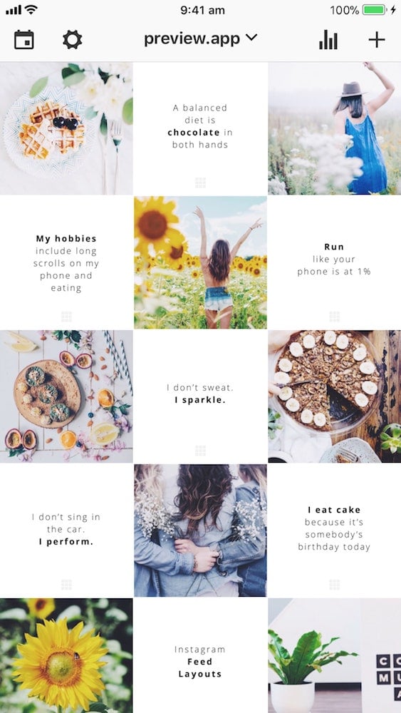 How To Make A Tiles Feed Instagram Layout With Quotes