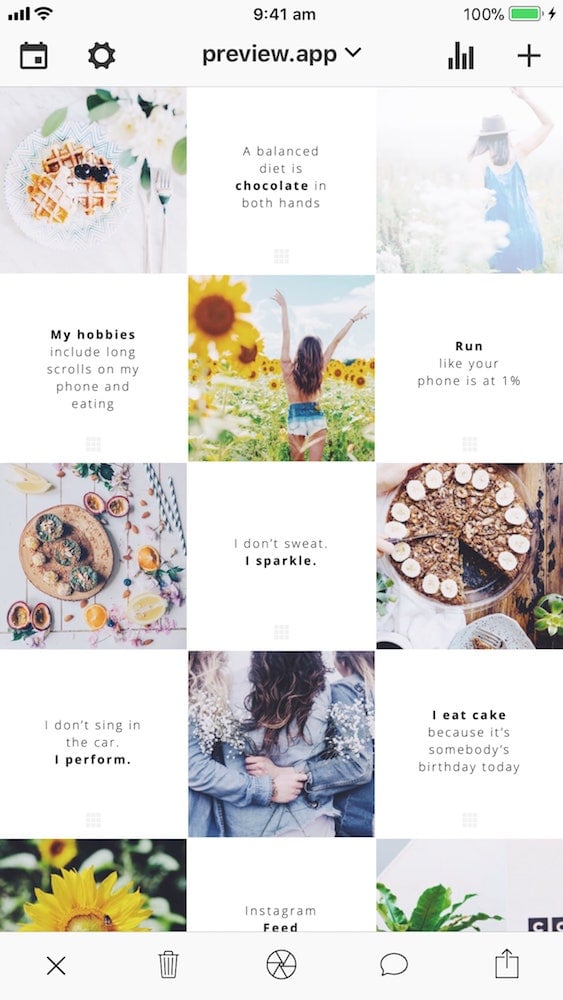 instagram layout post