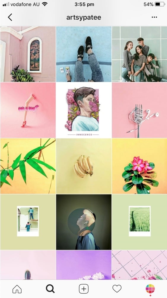 creative instagram layouts