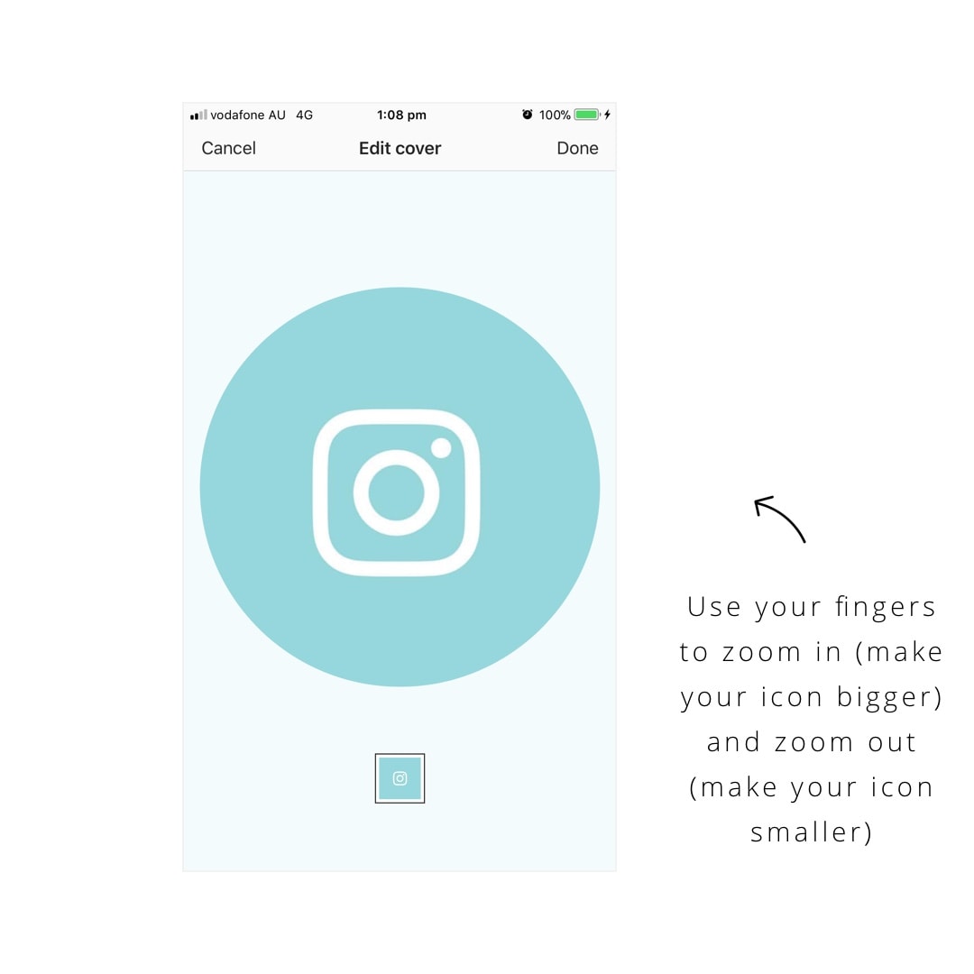 how to make highlight cover icons for instagram