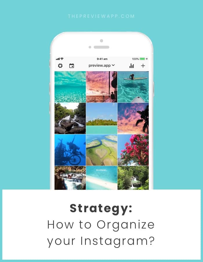 Organize your Instagram feed