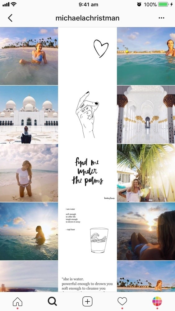 instagram grid layout template