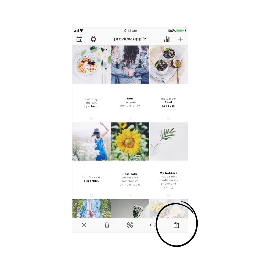 How to Make a Row by Row Instagram Feed Layout? (using Preview App ...