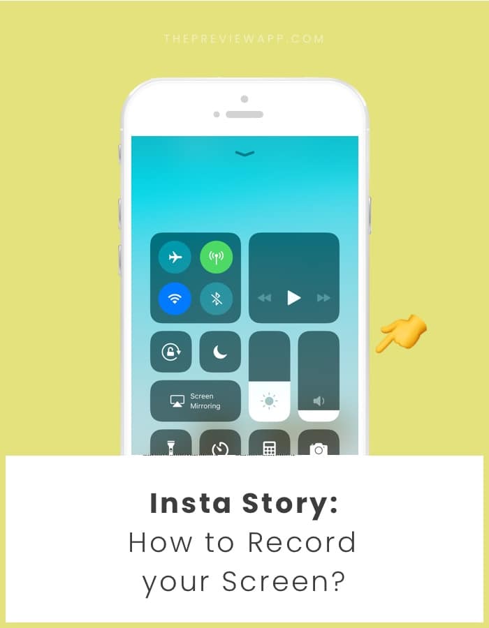 How to record screen for Insta Story