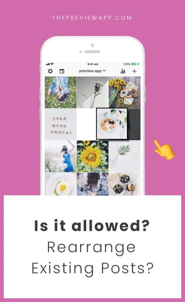 Rearrange Existing Instagram Photos - Can you do it? - Preview App