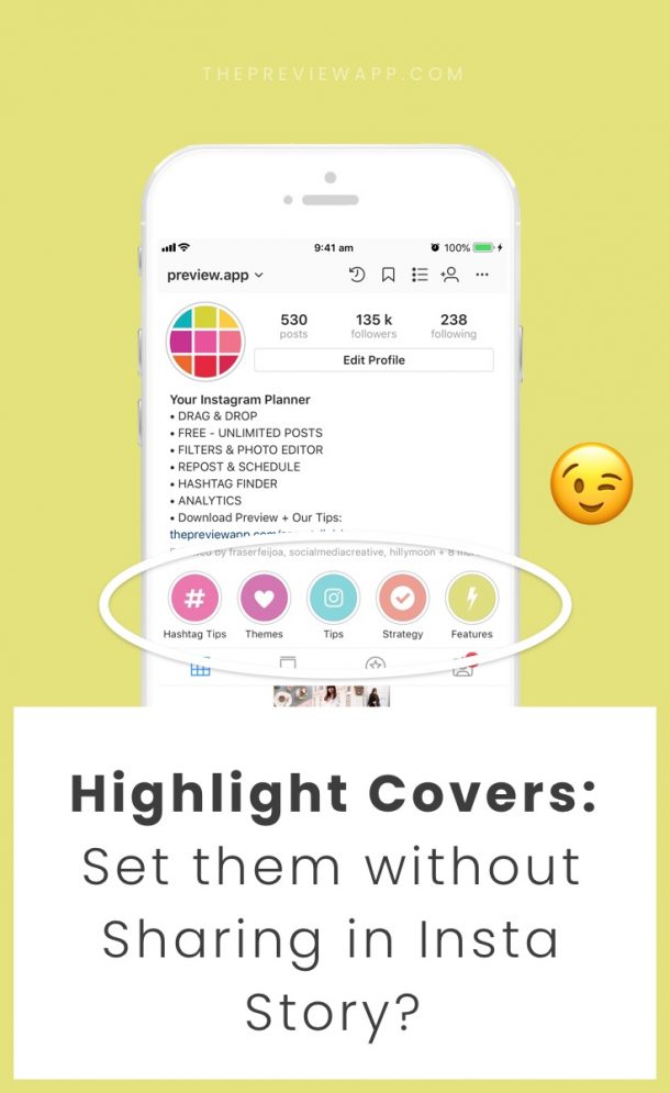 How to Set a Highlight cover without Sharing it in your Insta Story?