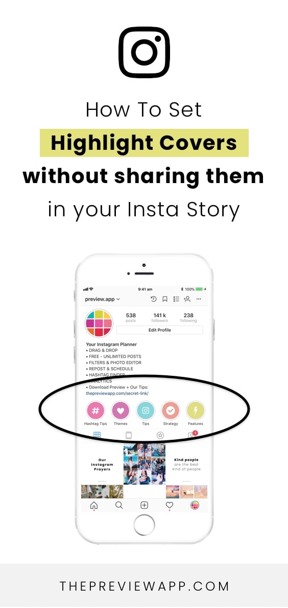 How to Set a Highlight cover without Sharing it in your Insta Story?