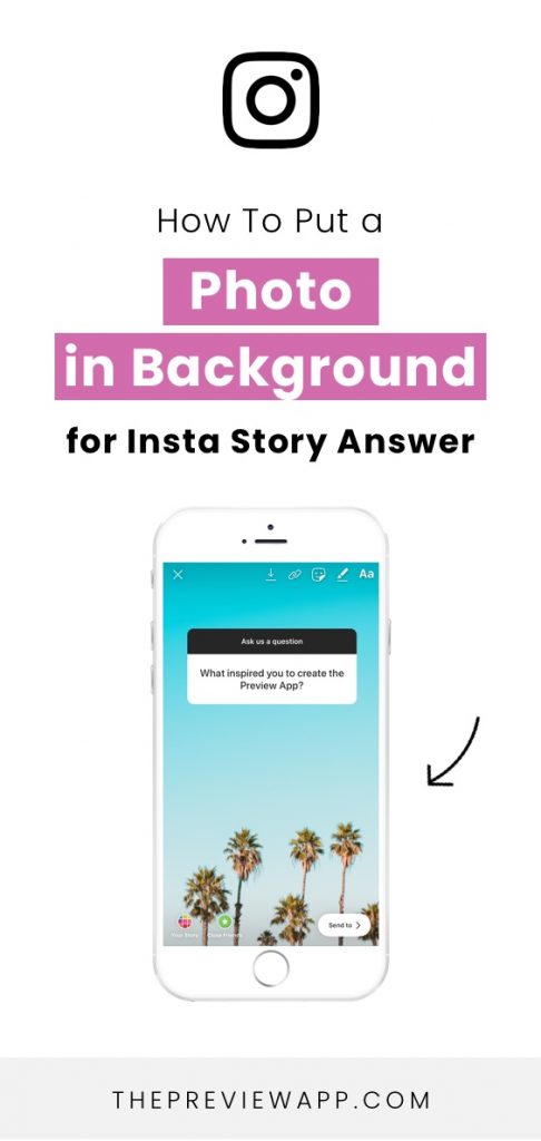 How to Put a Photo in the Background when you Answer an Insta Story ...