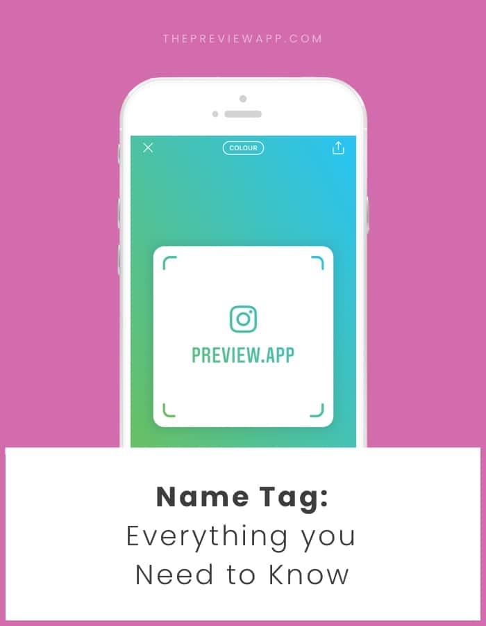 How to use the Instagram Name Tag QR Code?
