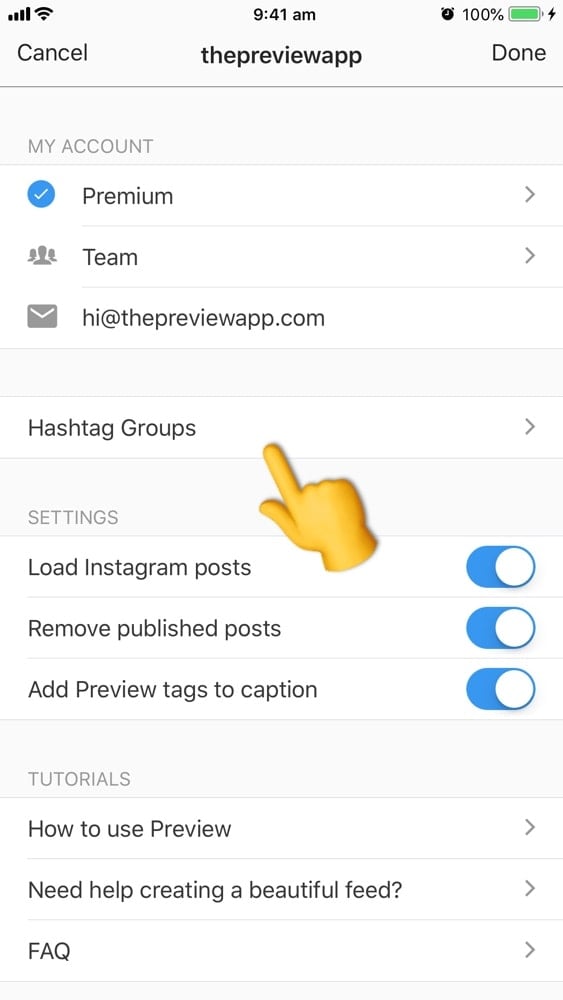 instagram manage apps