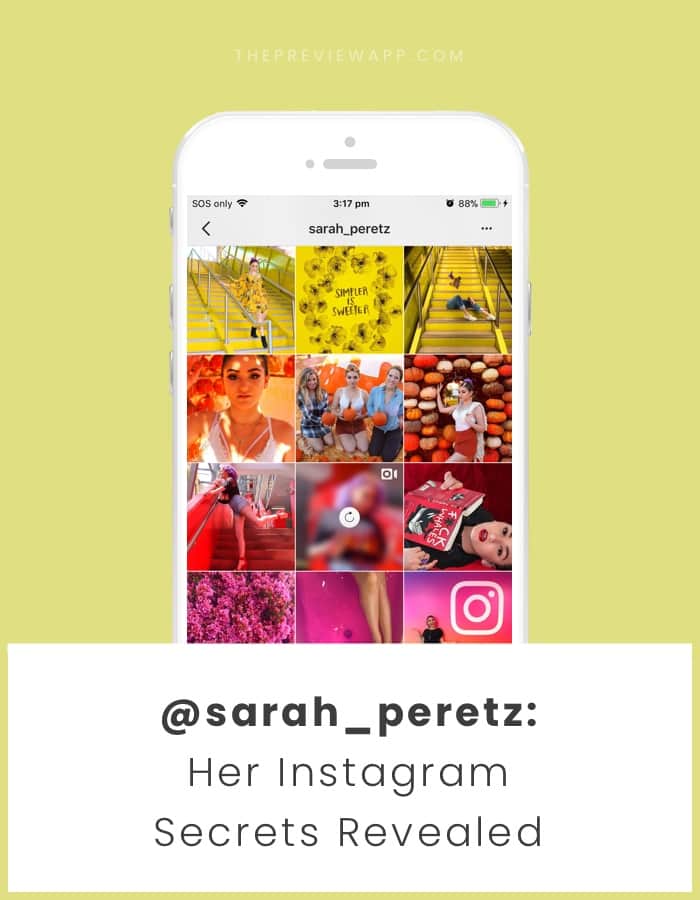 Sarah Peretz Instagram Feed design