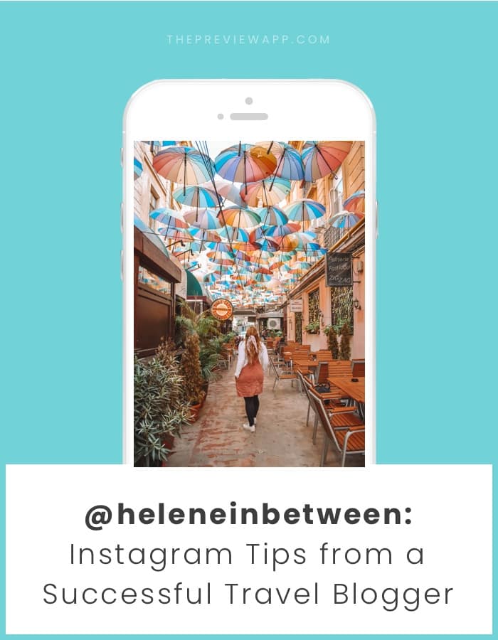Travel blogger Instagram tips by Helene in Between