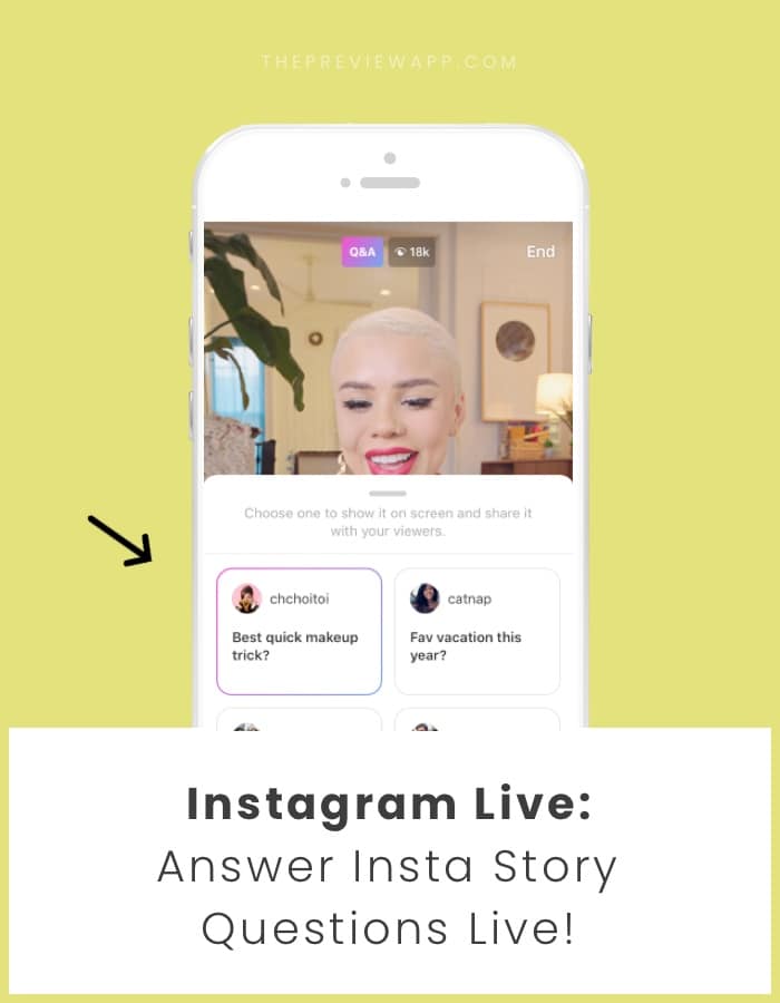 How to answer Insta Story questions during Instagram Live