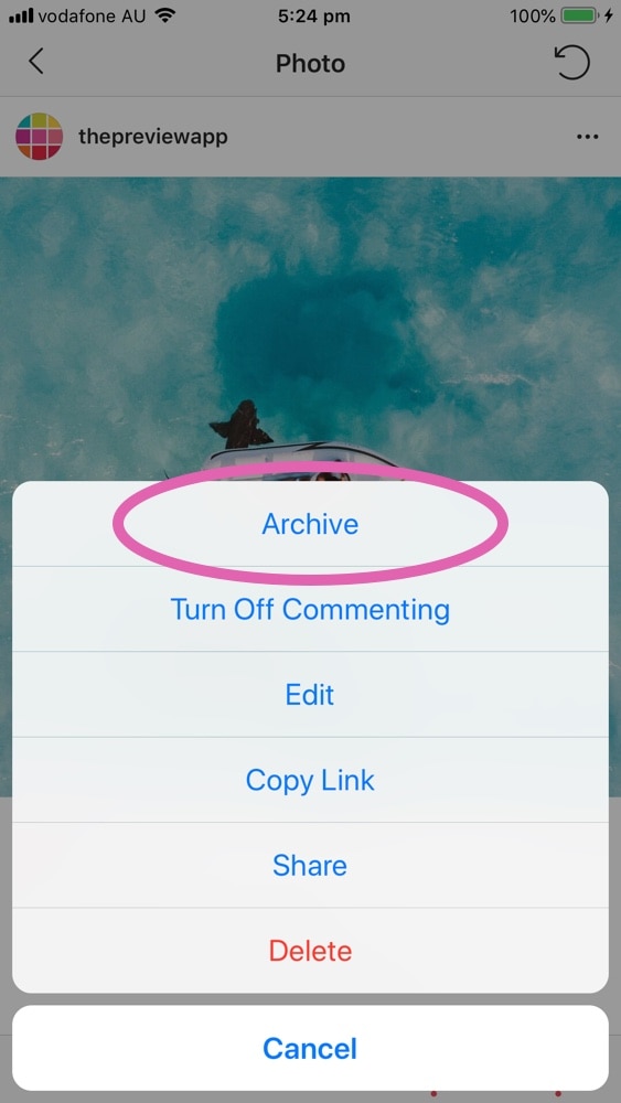 How to Hide a Post from your Instagram Feed?