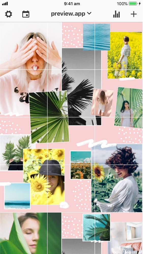 Free Templates Instagram Puzzle Feed Without Photoshop