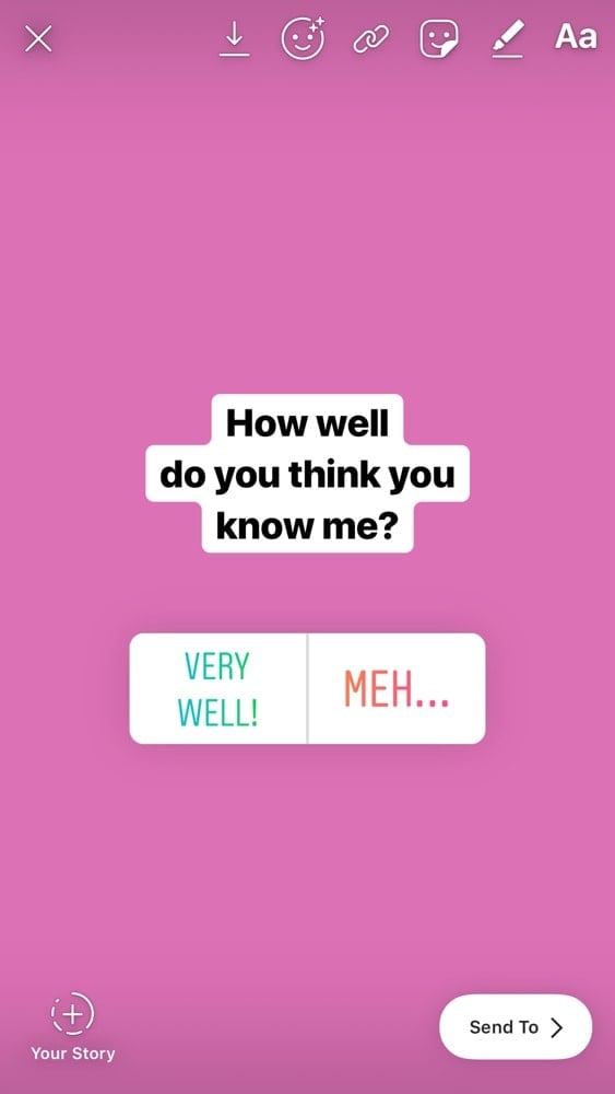 who knows me best quiz for instagram