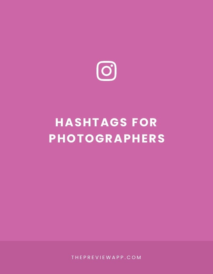 Instagram Hashtags for Photographers