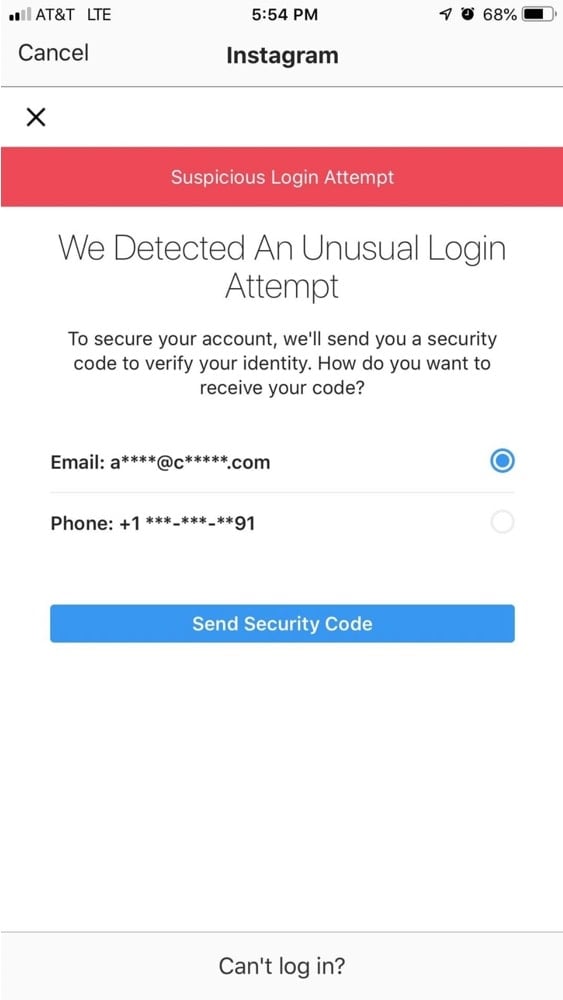 Login snapchat text bypass suspicious how to