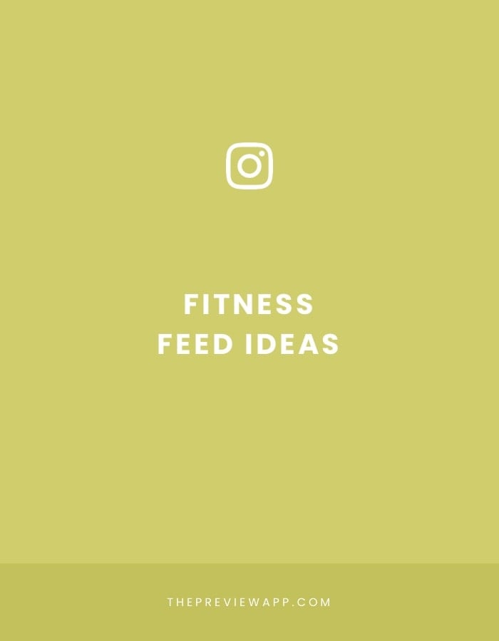 Instagram feed ideas for fitness accounts