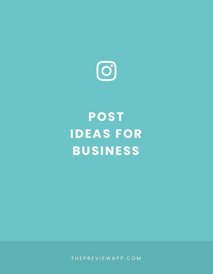 Instagram Post Ideas for Business to GROW YOUR ACCOUNT