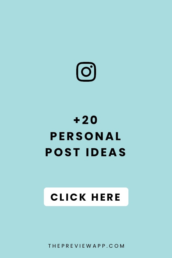 PERSONAL Instagram Post Ideas UNIQUE FUN FABULOUS 