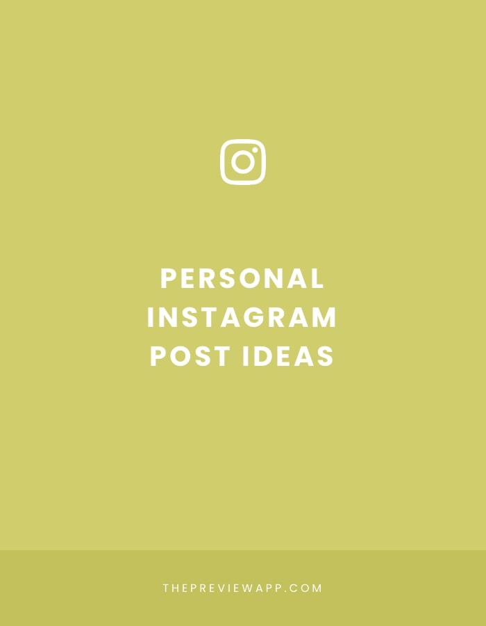 PERSONAL Instagram Post Ideas UNIQUE FUN FABULOUS 
