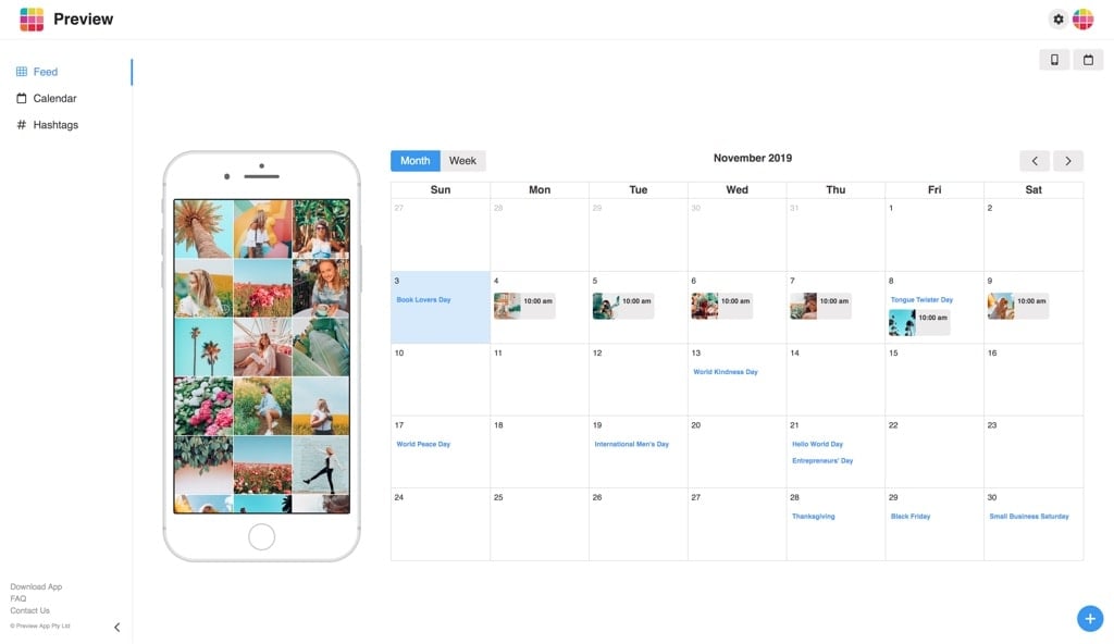 NEW Instagram Content Calendar App