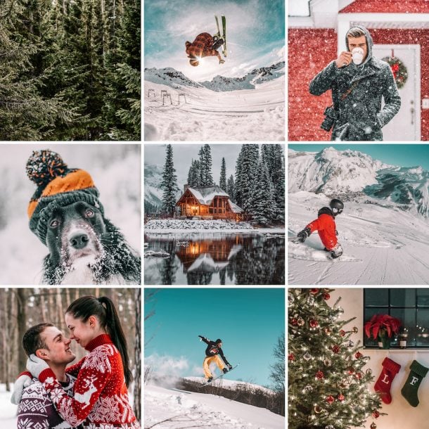 Winter Presets + Christmas Presets (ONE CLICK PRESETS)