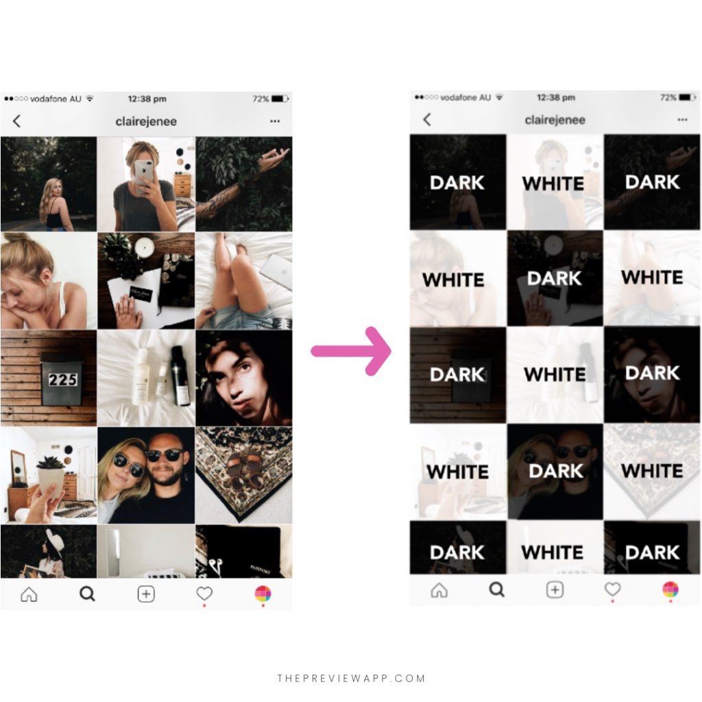 Aesthetic Instagram Grid Layout Grestorage