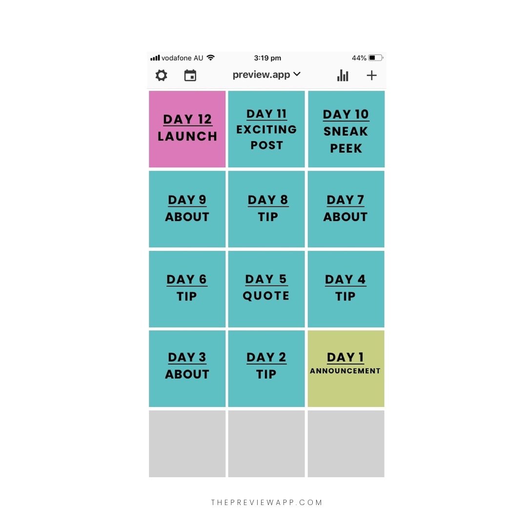 instagram grid planner