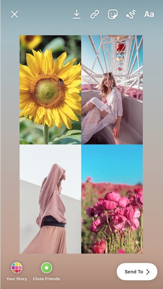 Instagram Story Photo Collage Inside The Instagram App