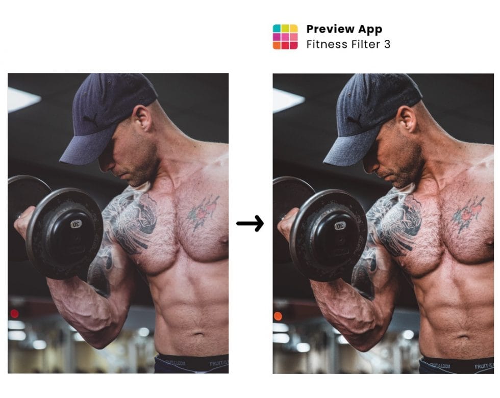 Best Gym + Fitness Presets for Instagram (ONECLICK)