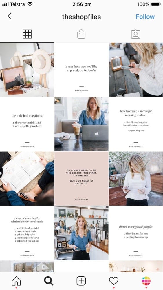 instagram layouts for business