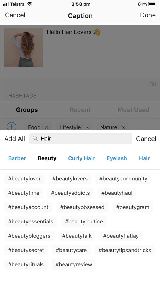 Best Instagram Hashtags for Hair (COPY & PASTE)