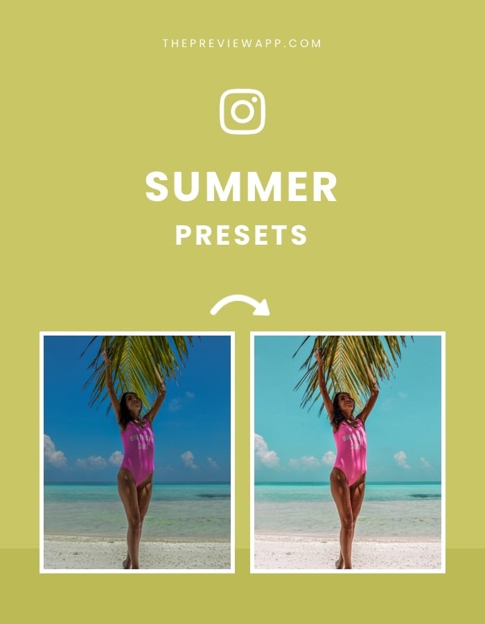 Summer and Beach Presets in Preview App