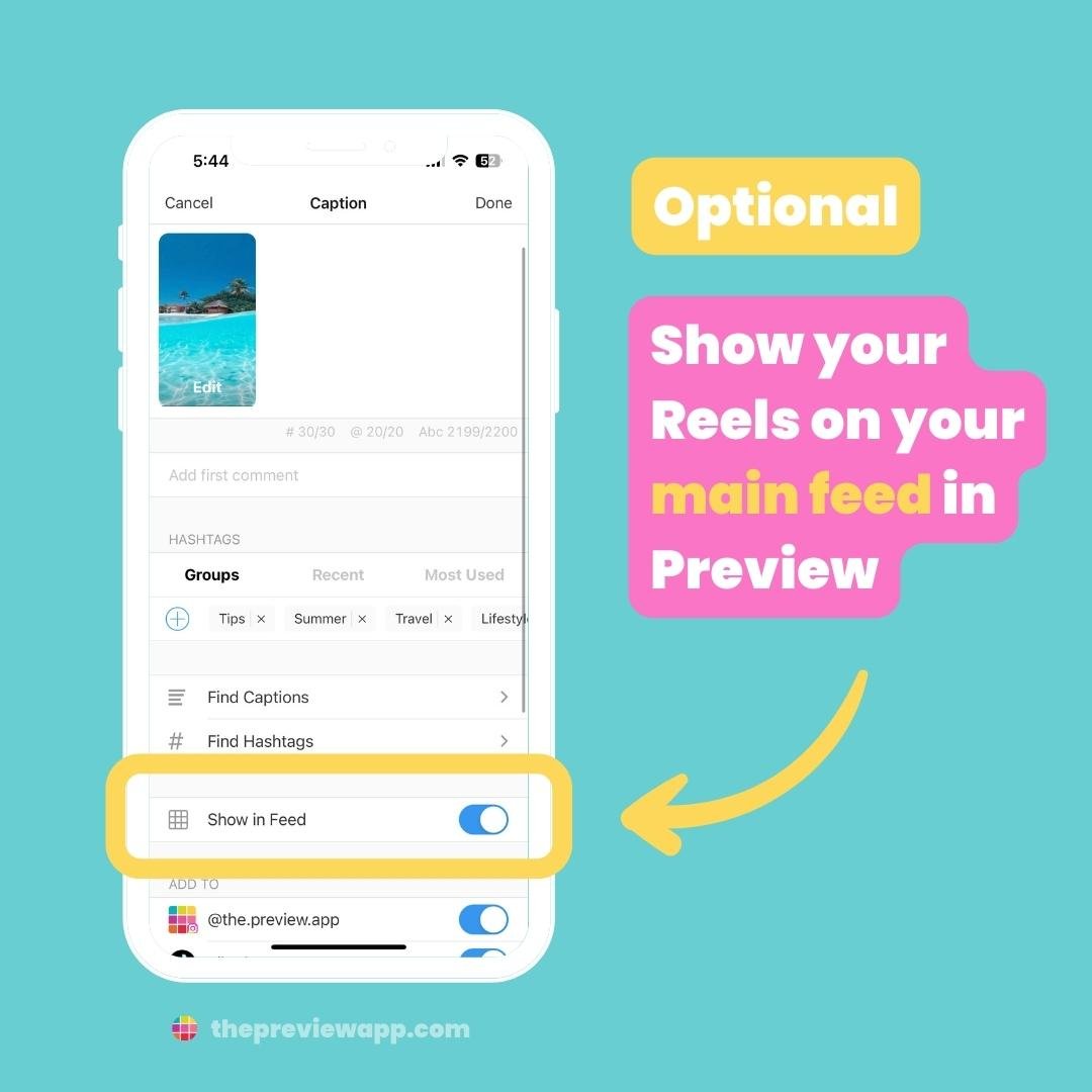 how to use preview app instagram feed