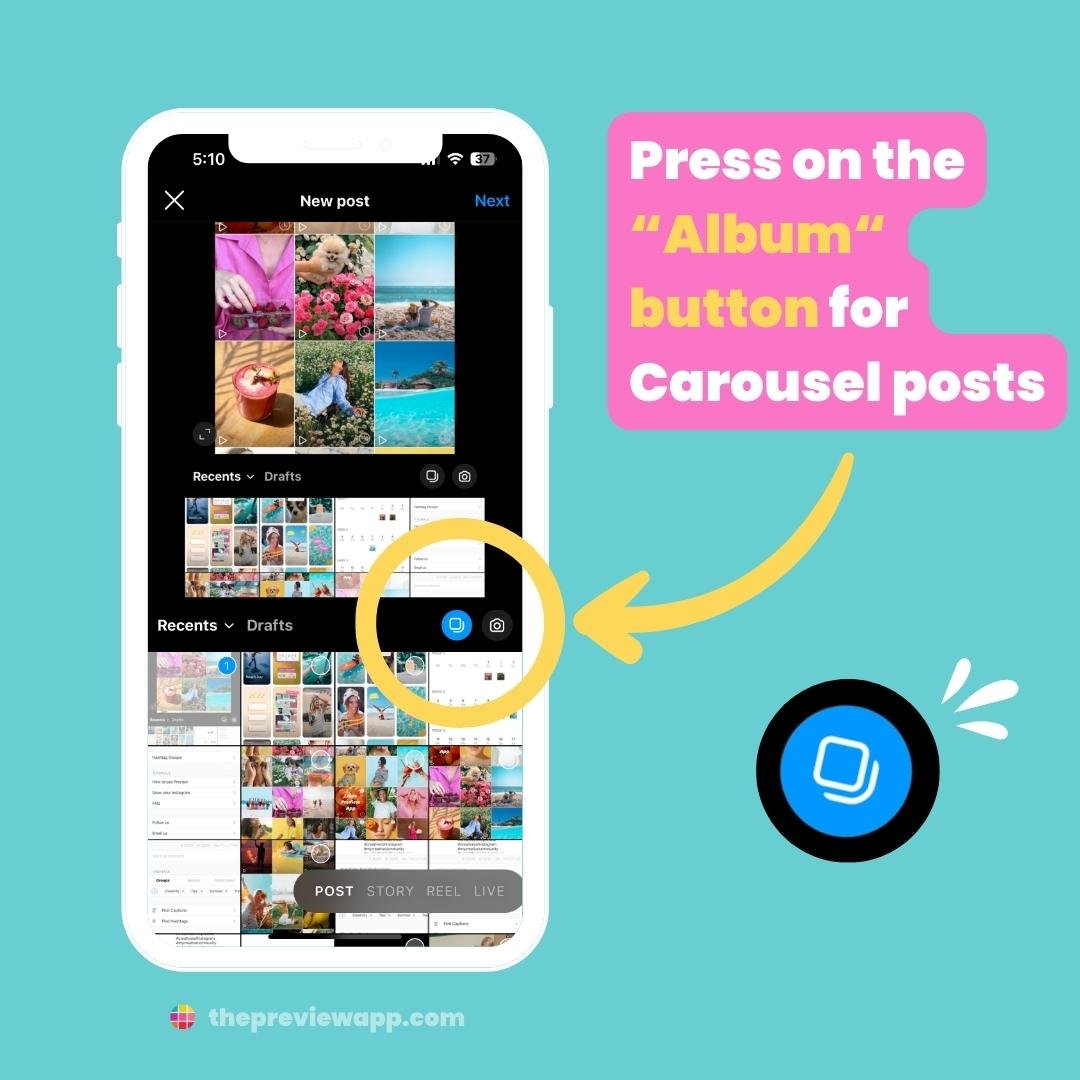 how to use preview app instagram feed