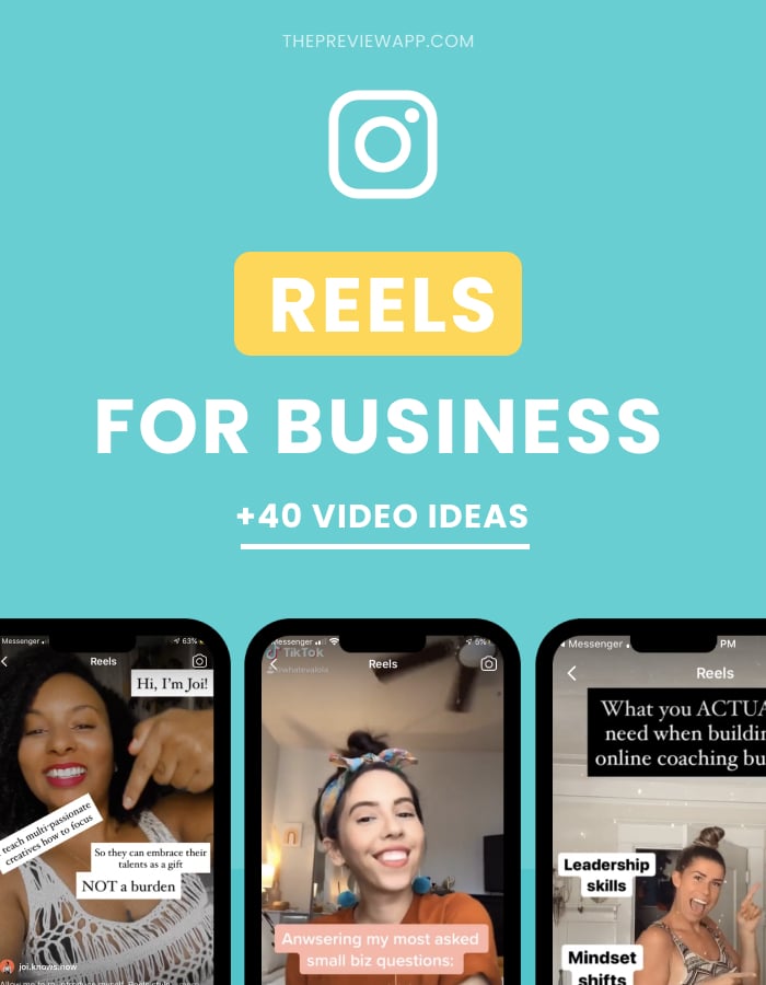 Instagram Reel ideas for Business: +40 Reel video ideas