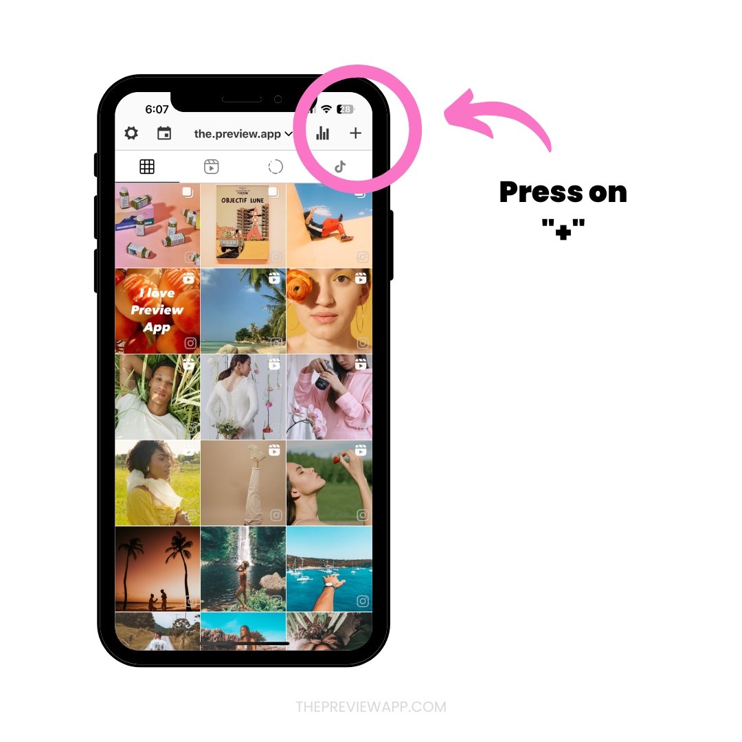 How to Show Posted Instagram Reels and IGTVs in Preview Feed?