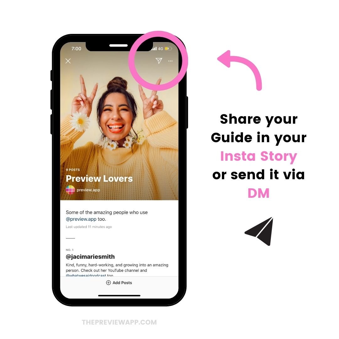 How to share your Instagram Guides